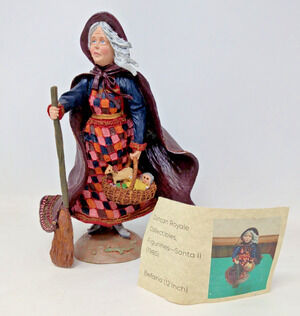 COLLECTORS EDITION 1985 DUNCAN ROYAL HISTORY OF SANTA BEFANA 65/10000 FIGURINE